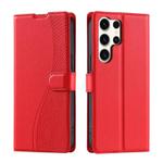 For Samsung Galaxy S25 Ultra 5G Voltage Ultra-thin Dot Leather Phone Case(Red)