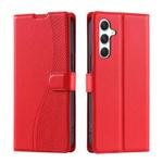 For Samsung Galaxy S25 5G Voltage Ultra-thin Dot Leather Phone Case(Red)