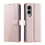 For Samsung Galaxy S25 Edge 5G Voltage Ultra-thin Dot Leather Phone Case(Rose Gold)