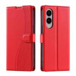 For Samsung Galaxy S25 Edge 5G Voltage Ultra-thin Dot Leather Phone Case(Red)
