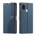 For Samsung Galaxy A21s Voltage Ultra-thin Dot Leather Phone Case(Blue)