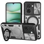 For Redmi A5 4G 171.7mm CD Texture Sliding Camshield Magnetic Holder Phone Case(Silver)