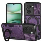 For Redmi A5 4G 171.7mm CD Texture Sliding Camshield Magnetic Holder Phone Case(Purple)