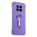 For Huawei Mate 50 Baking Varnish 360 Rotate Holder No Frame PC Phone Case(Purple)