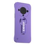 For Huawei Mate 60 Baking Varnish 360 Rotate Holder No Frame PC Phone Case(Purple)