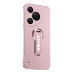 For Huawei Pura 70 Pro+ Baking Varnish 360 Rotate Holder No Frame PC Phone Case(Pink)