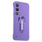 For OPPO K12 Baking Varnish 360 Rotate Holder No Frame PC Phone Case(Purple)