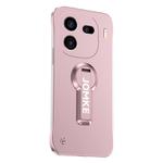 For vivo iQOO 12 Baking Varnish 360 Rotate Holder No Frame PC Phone Case(Pink)