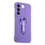 For vivo S16 Baking Varnish 360 Rotate Holder No Frame PC Phone Case(Purple)