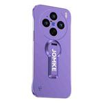 For vivo X100 Pro Baking Varnish 360 Rotate Holder No Frame PC Phone Case(Purple)