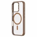 For iPhone 16 Pro ZGA Magsafe Frosted PC Hybrid TPU Phone Case(Gold)