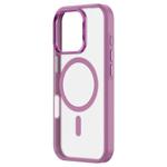 For iPhone 16 Plus ZGA Magsafe Frosted PC Hybrid TPU Phone Case(Pink)