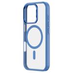 For iPhone 16 Plus ZGA Magsafe Frosted PC Hybrid TPU Phone Case(Blue)