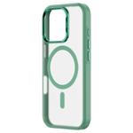 For iPhone 16 Plus ZGA Magsafe Frosted PC Hybrid TPU Phone Case(Green)