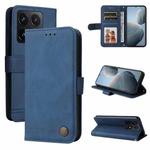 For Xiaomi 14T Skin Feel Life Tree Metal Button Leather Phone Case(Blue)