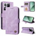 For Xiaomi 15 Pro Skin Feel Life Tree Metal Button Leather Phone Case(Purple)