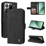 For Xiaomi 15 Pro Skin Feel Life Tree Metal Button Leather Phone Case(Black)