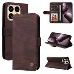 For Xiaomi 15T 5G Skin Feel Life Tree Metal Button Leather Phone Case(Brown)