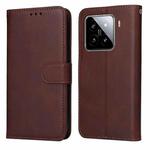 For Xiaomi 15 Classic Calf Texture Flip Leather Phone Case(Brown)