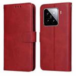 For Xiaomi 15 Classic Calf Texture Flip Leather Phone Case(Red)