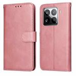 For Xiaomi 15 Pro Classic Calf Texture Flip Leather Phone Case(Rose Gold)