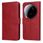 For Xiaomi 15 Ultra Classic Calf Texture Flip Leather Phone Case(Red)