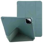 For Xiaomi Pad 7 / 7 Pro Deformation Silicone Leather Tablet Case(Deep Green)