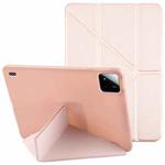 For Xiaomi Pad 7 / 7 Pro Deformation Silicone Leather Tablet Case(Pink)
