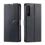 For Sony Xperia 1 III Voltage Ultra-thin Dot Leather Phone Case(Black)