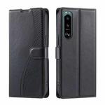 For Sony Xperia 5 III Voltage Ultra-thin Dot Leather Phone Case(Black)