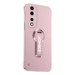 For Honor 70 Pro Baking Varnish 360 Rotate Holder No Frame PC Phone Case(Pink)