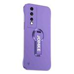 For Honor 80 GT Baking Varnish 360 Rotate Holder No Frame PC Phone Case(Purple)