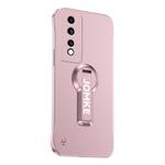 For Honor 80 GT Baking Varnish 360 Rotate Holder No Frame PC Phone Case(Pink)