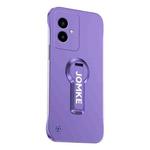 For Honor 100 Baking Varnish 360 Rotate Holder No Frame PC Phone Case(Purple)