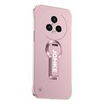 For Honor Magic5 Baking Varnish 360 Rotate Holder No Frame PC Phone Case(Pink)