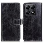 For Xiaomi 14T Pro Retro Crazy Horse Texture Leather Phone Case(Black)