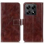 For Xiaomi 14T Pro Retro Crazy Horse Texture Leather Phone Case(Brown)