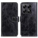 For Xiaomi 14T Retro Crazy Horse Texture Leather Phone Case(Black)