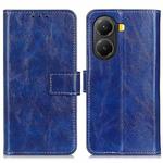 For Xiaomi Poco X7 Pro Retro Crazy Horse Texture Leather Phone Case(Blue)