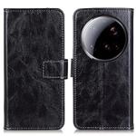 For Xiaomi 15 Ultra Retro Crazy Horse Texture Leather Phone Case(Black)