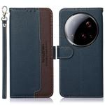 For Xiaomi 15 Ultra KHAZNEH Litchi Texture Leather RFID Phone Case(Blue)