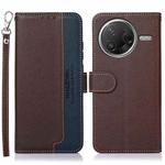 For Xiaomi Poco F7 Pro / F7 Ultra KHAZNEH Litchi Texture Leather RFID Phone Case(Brown)