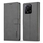 For Xiaomi 14T Pro LC.IMEEKE Calf Texture Leather Phone Case(Grey)