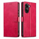 For Xiaomi Poco X7 Pro LC.IMEEKE Calf Texture Leather Phone Case(Red)