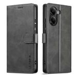 For Xiaomi Poco X7 Pro LC.IMEEKE Calf Texture Leather Phone Case(Grey)