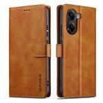 For Xiaomi Poco X7 Pro LC.IMEEKE Calf Texture Leather Phone Case(Brown)