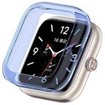 For vivo Watch GT Half Pack Hollow TPU Watch Protective Case(Transparent Blue)