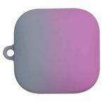 For Redmi Buds 6 Active Edition Gradient Hard PC Frosted Bluetooth Earphone Protective Case(Grey Purple)