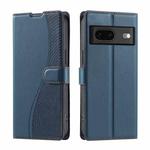 For Google Pixel 7 Voltage Ultra-thin Dot Leather Phone Case(Blue)