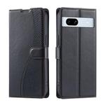 For Google Pixel 7a Voltage Ultra-thin Dot Leather Phone Case(Black)